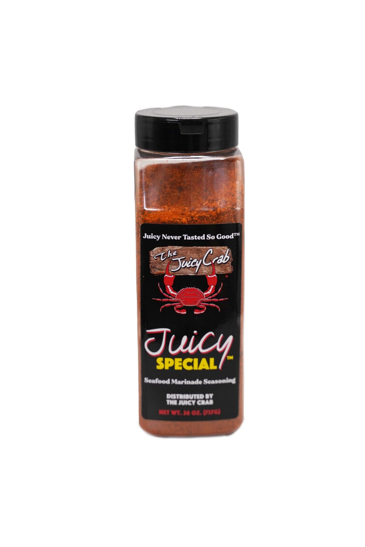 The Juicy Crab Juicy Special Cajun Seafood Marinade bottle ready for a bold seafood boil
