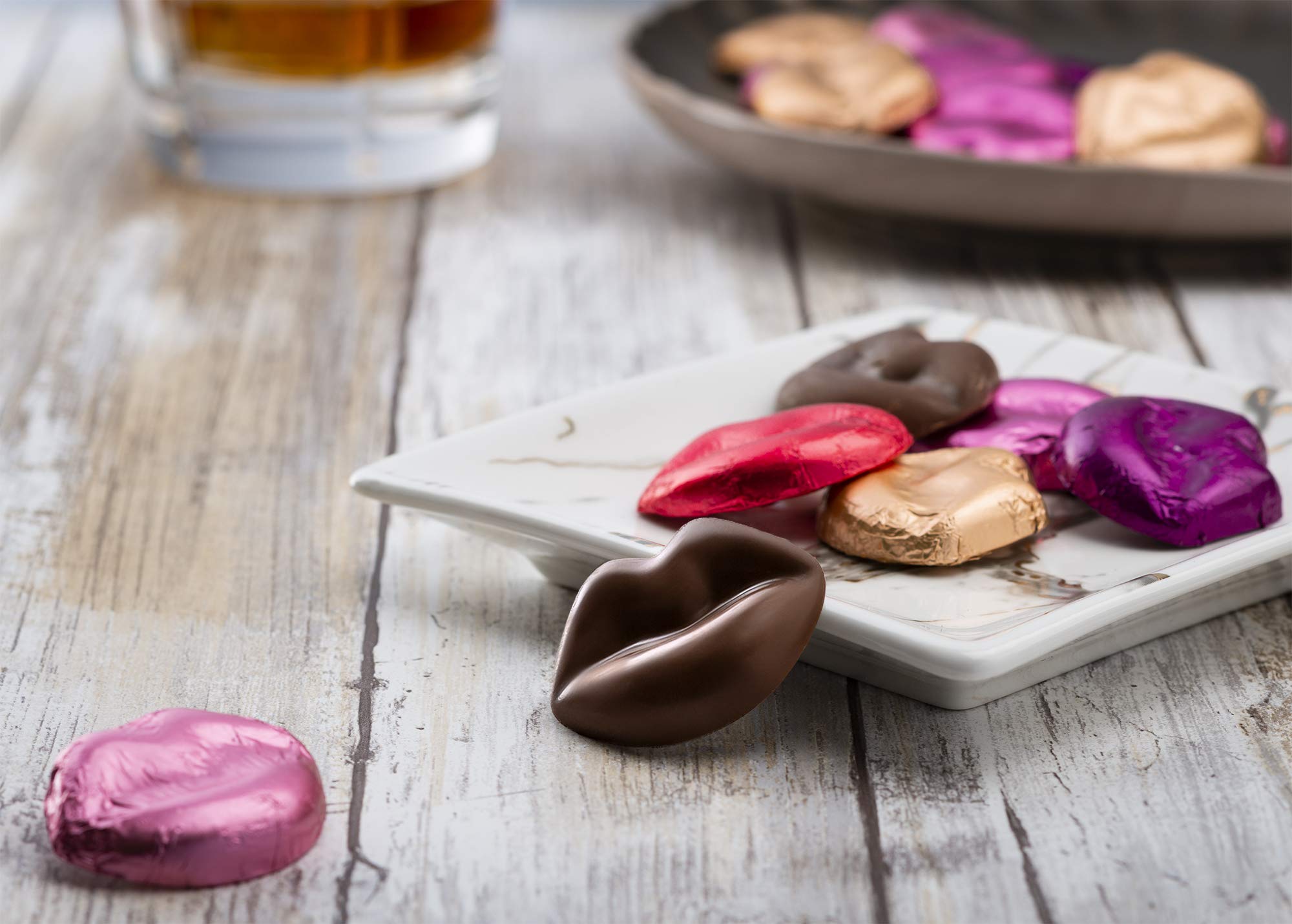 THE MADELAINE CHOCOLATE COMPANY individually wrapped lips for easy sharing at events