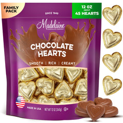 The Madelaine Gold Hearts in gold foil, perfect for St. Patrick's Day gifting
