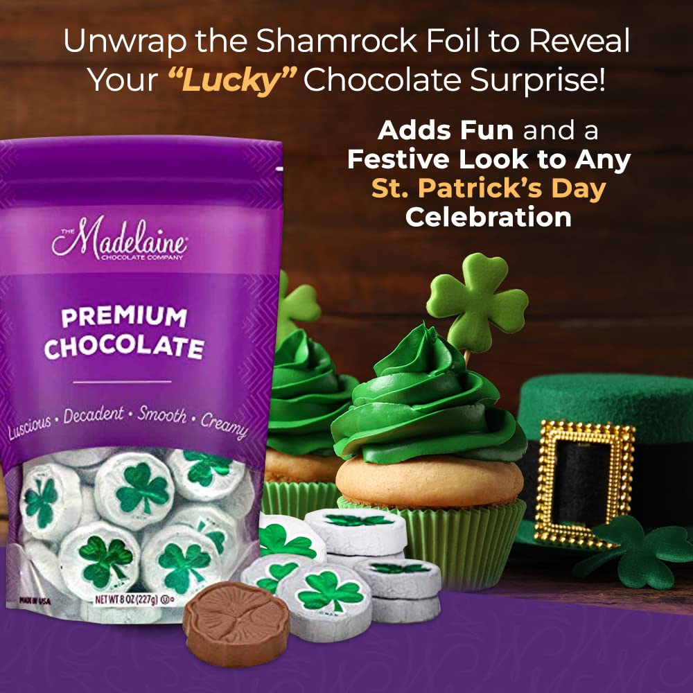 The Madelaine four-leaf clover design adds playful detail to each piece.