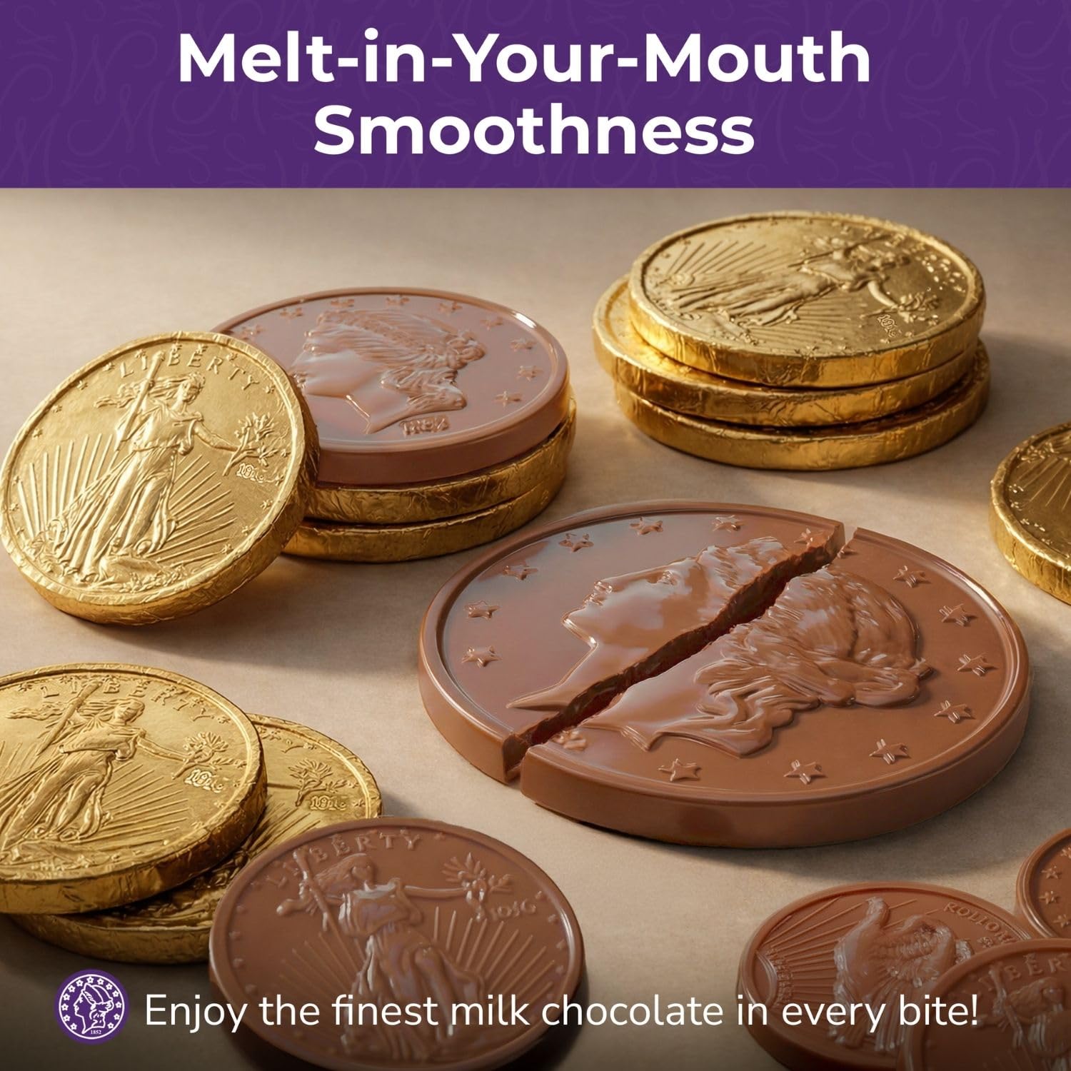 The Madeleine gold coins used as festive party favors
