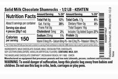 The Madelaine premium milk chocolate shamrock with four-leaf clover mold detail.