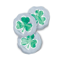 The Madelaine shamrock mold detail on a premium chocolate piece.