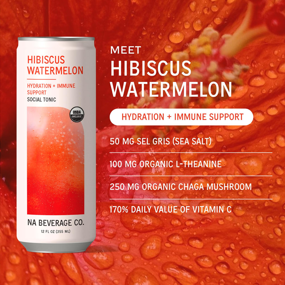 The NA Beverage Social Tonic tea-blend notes suggest a low-sugar option