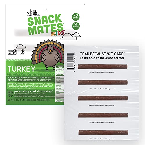 Kids' Snack Mates pack of turkey sticks for school lunches