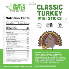 Snack Mates turkey stick on-the-go packaging for busy days