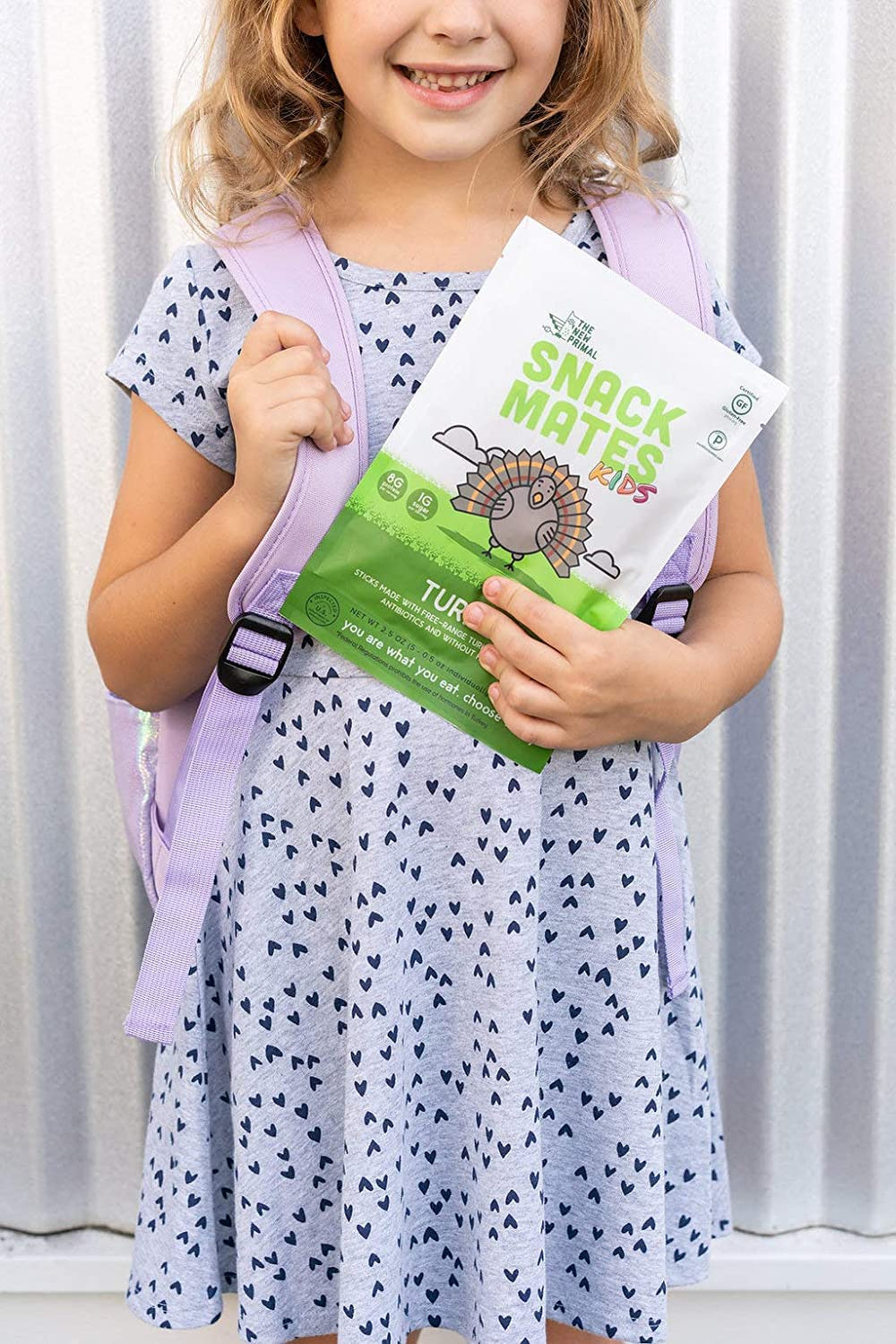 The New Primal Snack Mates turkey sticks are gluten-free.