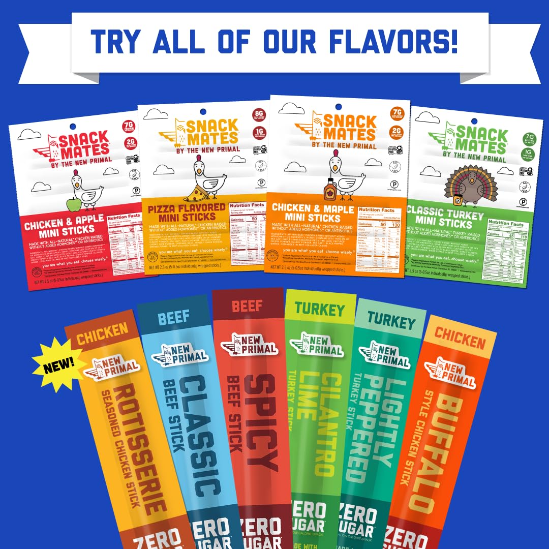 Serving suggestion: The New Primal Stick Turkey Light Peppered adds flavor to meals.