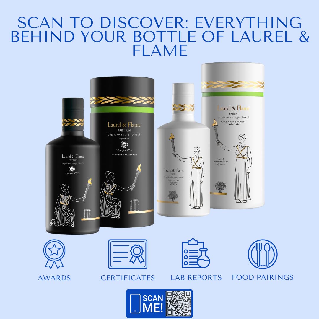 Laurel & Flame Fresh tasting sample emphasizing high polyphenols and aroma.