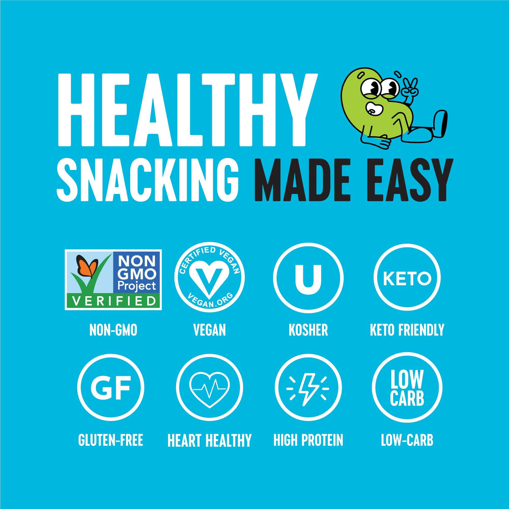 The Only Bean 100 calorie pack visual, convenient portion for mindful snacking.