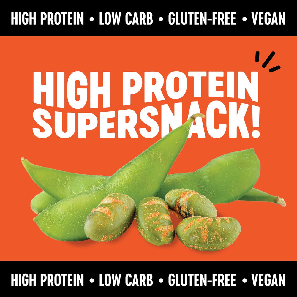 The Only Bean Buffalo Edamame Snacks portion packs are perfect for on-the-go.