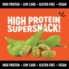 The Only Bean Buffalo Edamame Snacks portion packs are perfect for on-the-go.