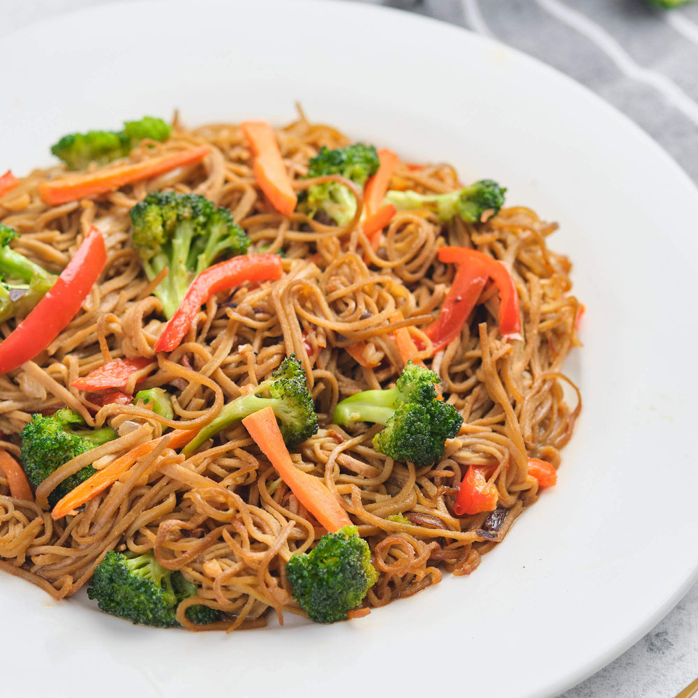 The Only Bean Edamame Pasta prepped noodles ready for quick weeknight dinner.