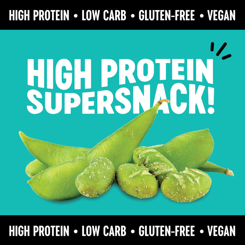 Trail mix alternative: The Only Bean Ranch edamame in backpack, easy portion control.