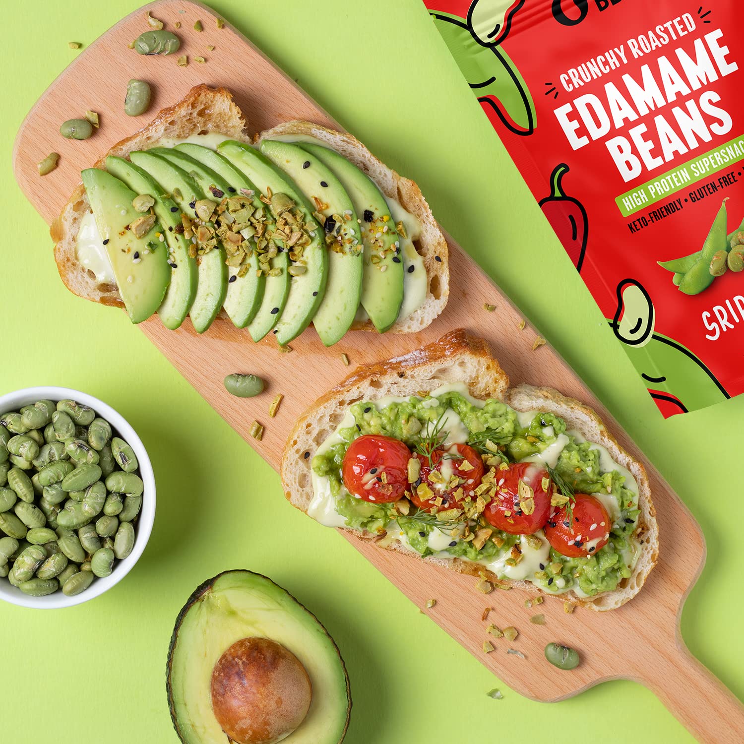 The Only Bean snacks on salads or bowls add versatile crunch to meals.