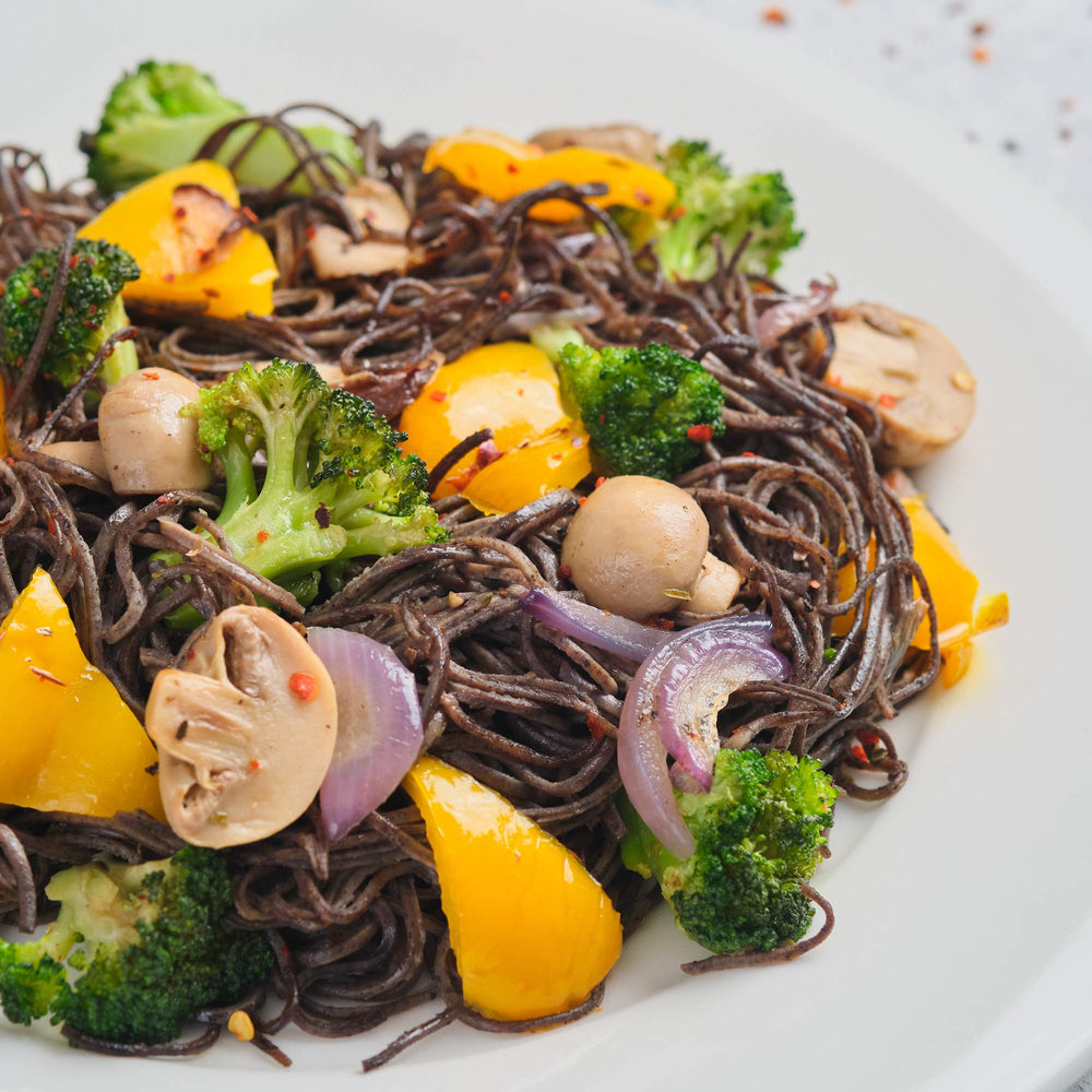 The Only Bean gluten-free vegan noodles emphasize clean plant-based ingredients.