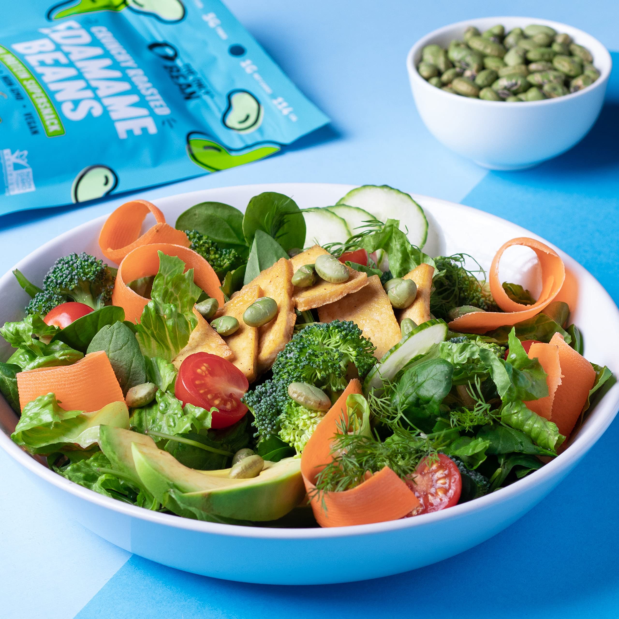 The Only Bean low-carb keto badge indicates 2g net carbs, a potential snack option.