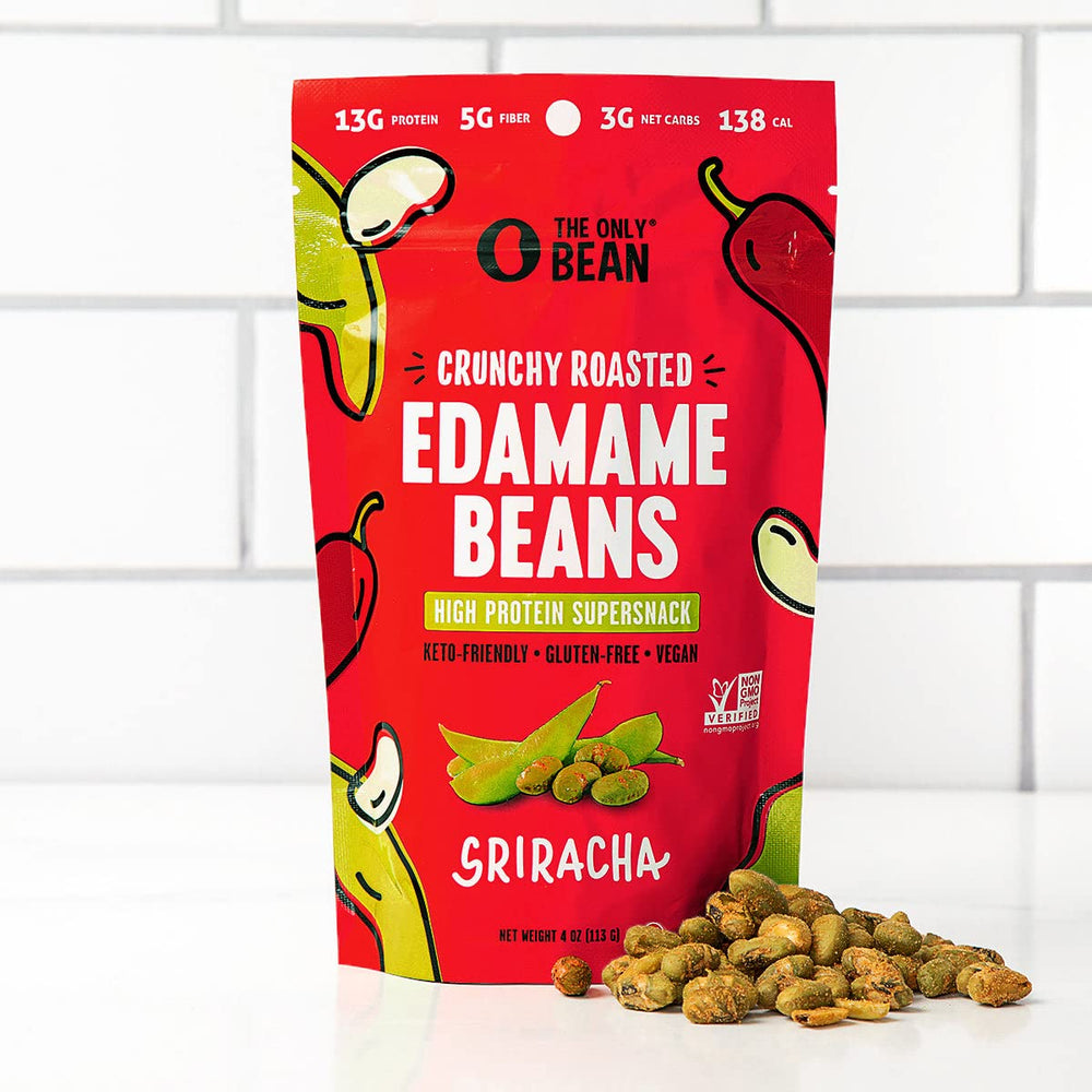 The Only Bean resealable packaging keeps freshness for on-the-go snacking.