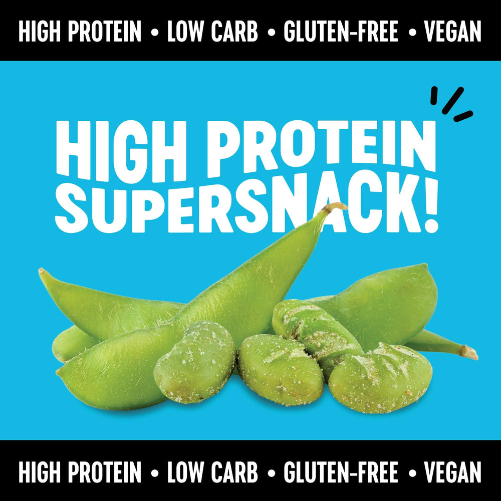 The Only Bean variety pack of 45 edamame snacks—family snacks at home or school.