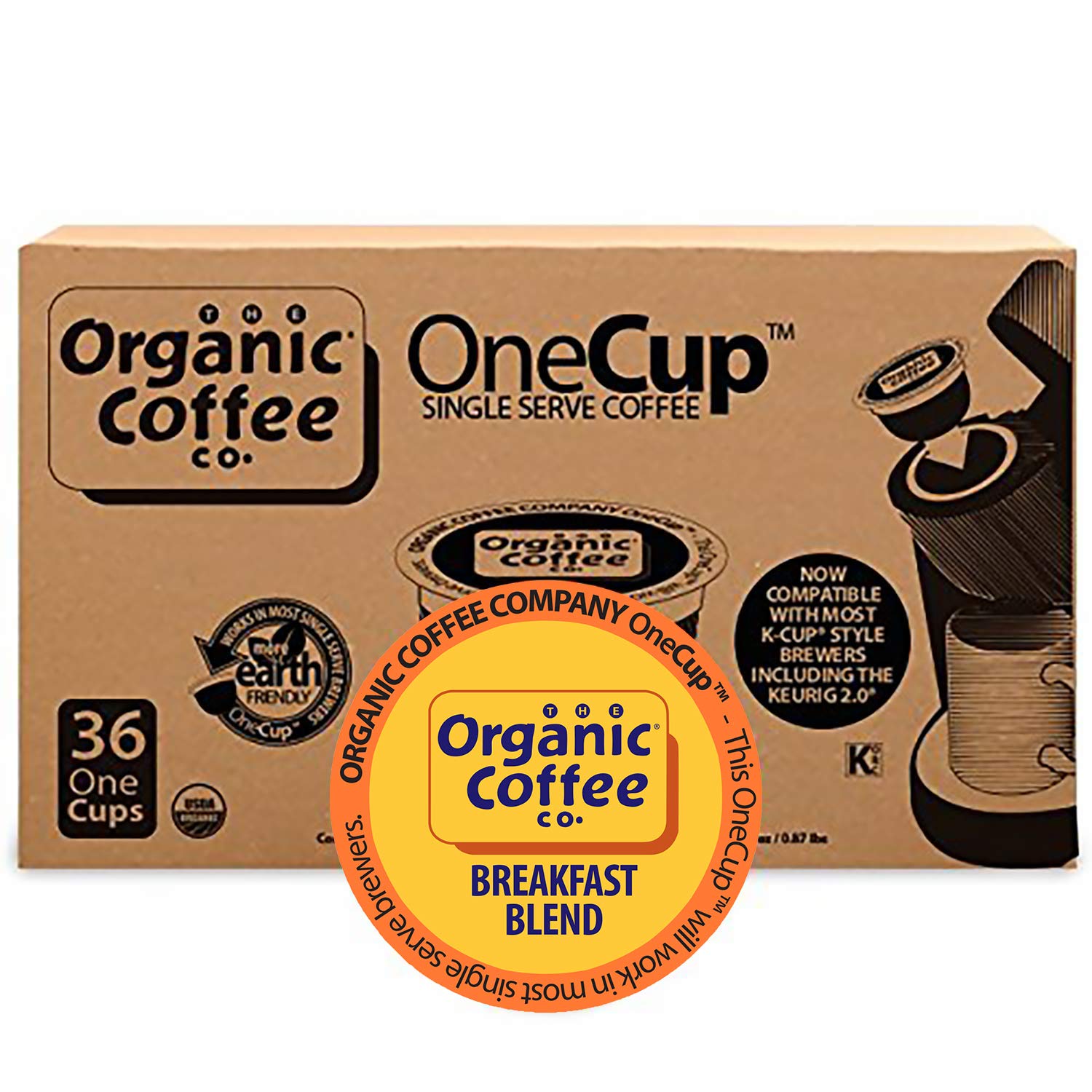 The Organic Coffee Co Breakfast Blend flavor notes and aroma ready for tasting.
