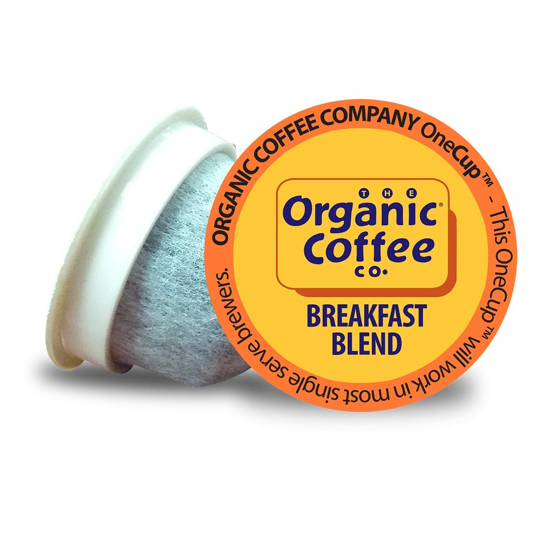The Organic Coffee Co Breakfast Blend pods for Keurig, convenient single-serve morning ritual.