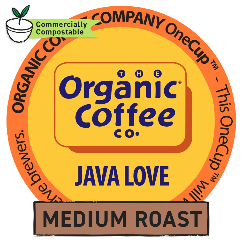 The Organic Coffee Co Java Love cup-ready pods for quick, consistent mornings.