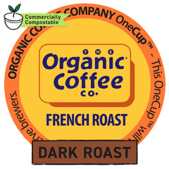 The Organic Coffee Co. OneCup pod compatibility—easy brew with Keurig and other machines.