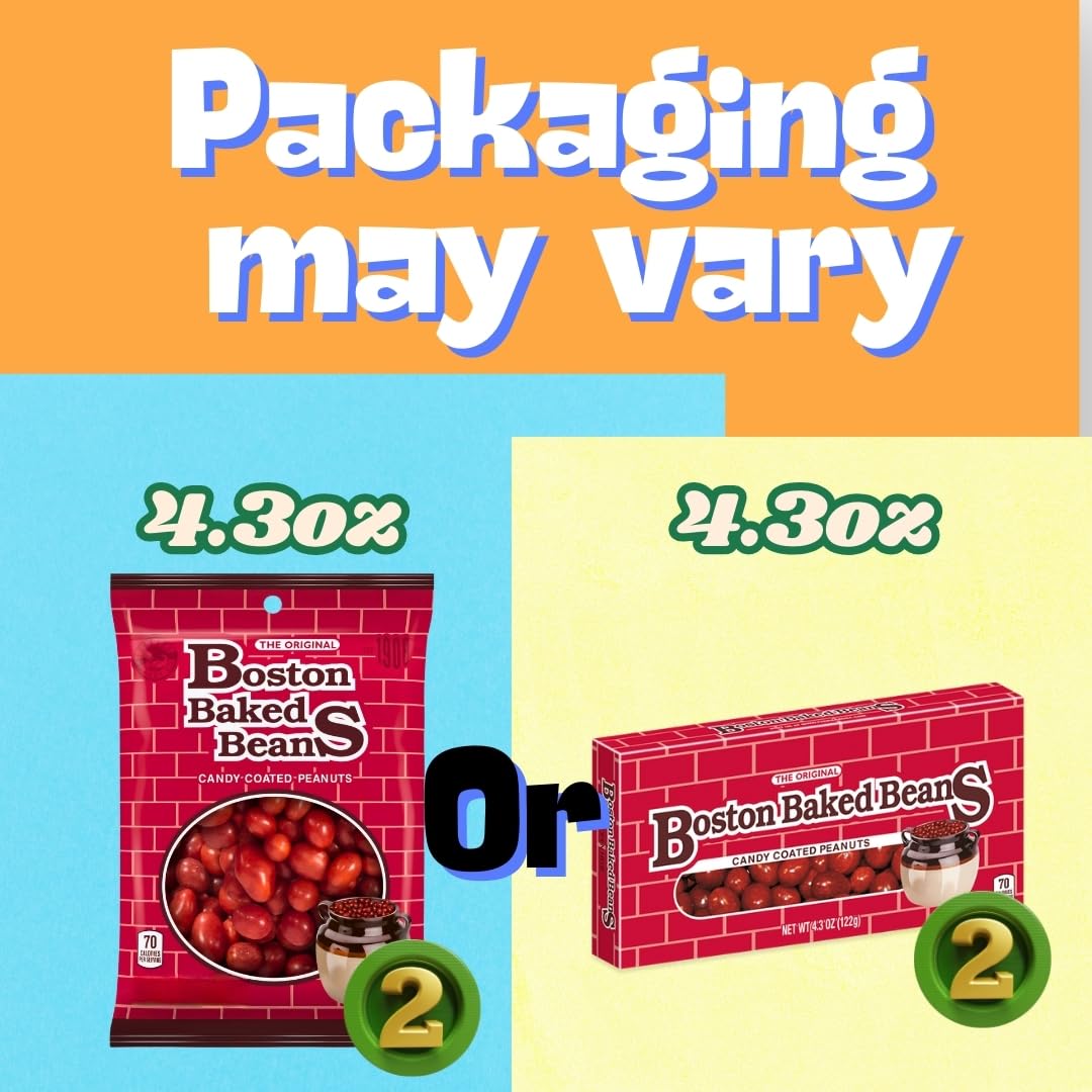 The Original Boston Baked Beans candy close-up highlighting the sweet and savory crunch.