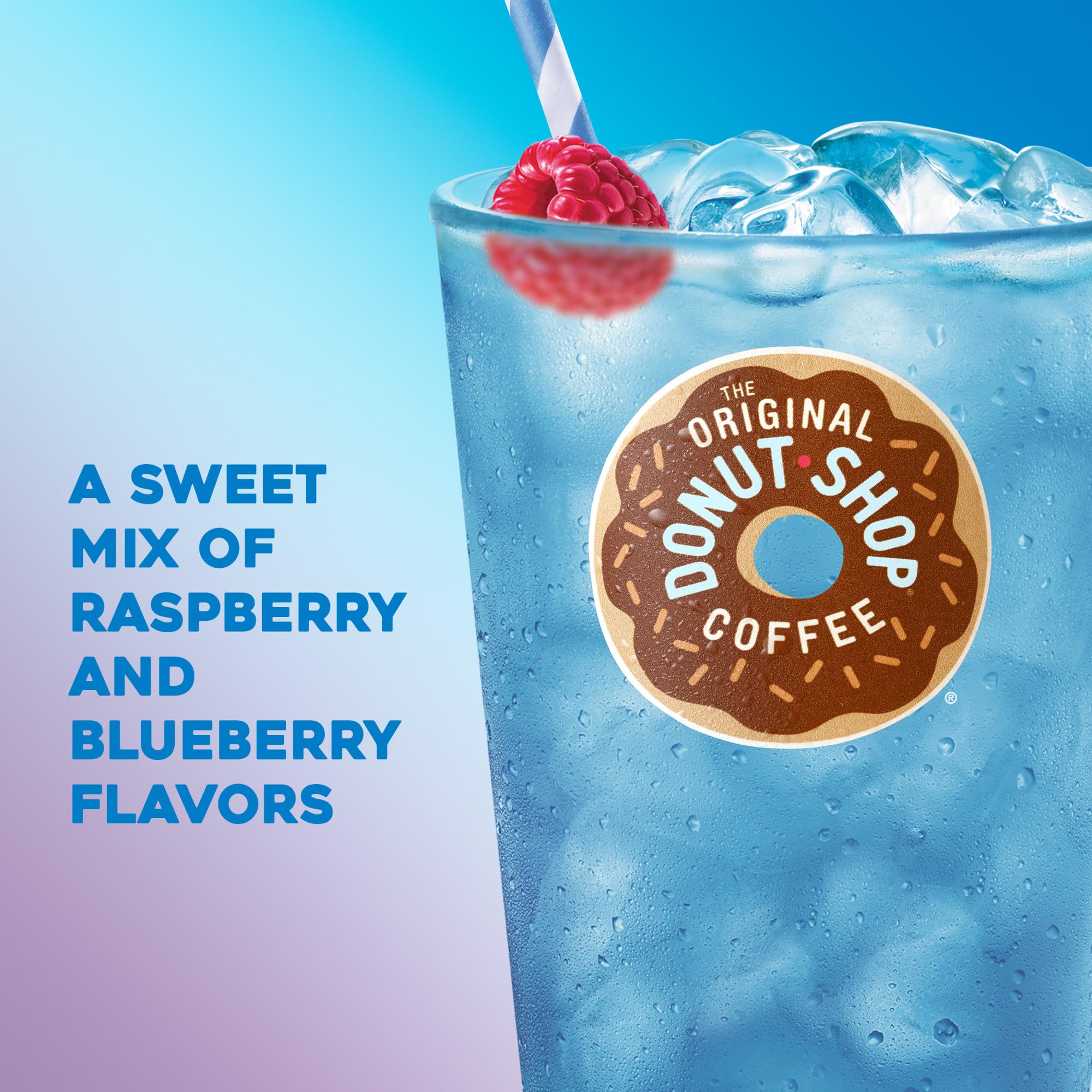 The Original Donut Shop Berry Chill pod close-up reveals berry notes.