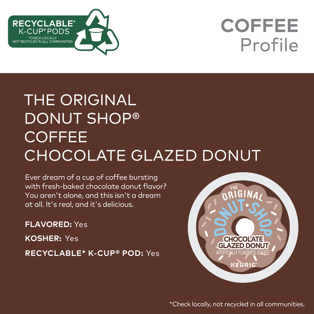 Brewing The Original Donut Shop cup for chocolate donut flavor.