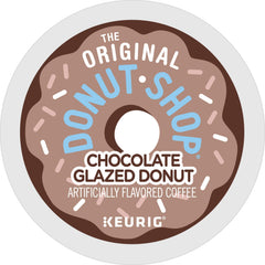Close-up of The Original Donut Shop K-Cup pods' bold aroma.