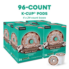 Chocolate glazed K-Cup pods ready for brewing
