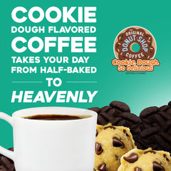 Brewed cup of The Original Donut Shop Cookie Dough So Delicious with creamy texture.