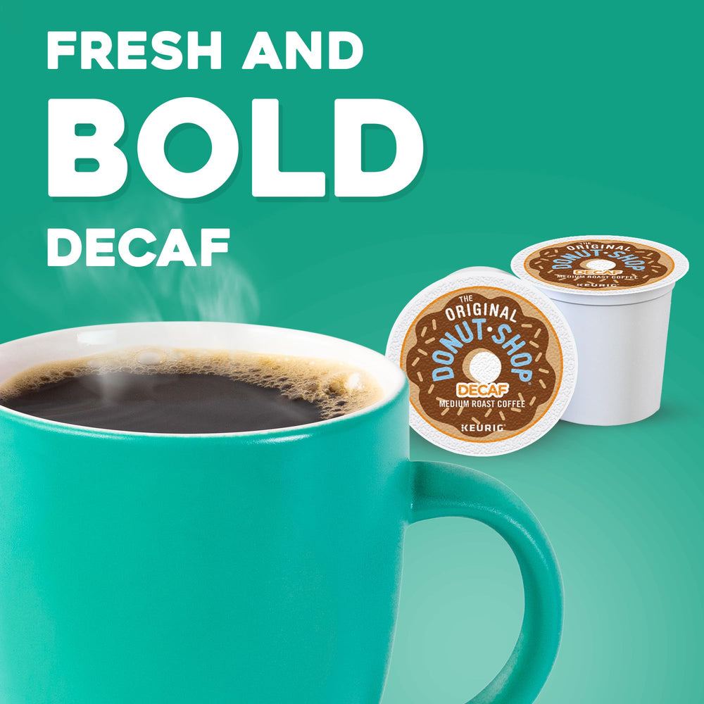 The Original Donut Shop Decaf brewing with Keurig for an easy morning cup