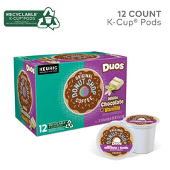 The Original Donut Shop Duos K-Cups in use for a fast coffee moment.