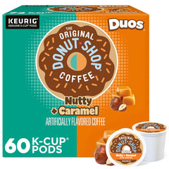 The Original Donut Shop Nutty + Caramel pods offer balanced flavor in each Keurig cup