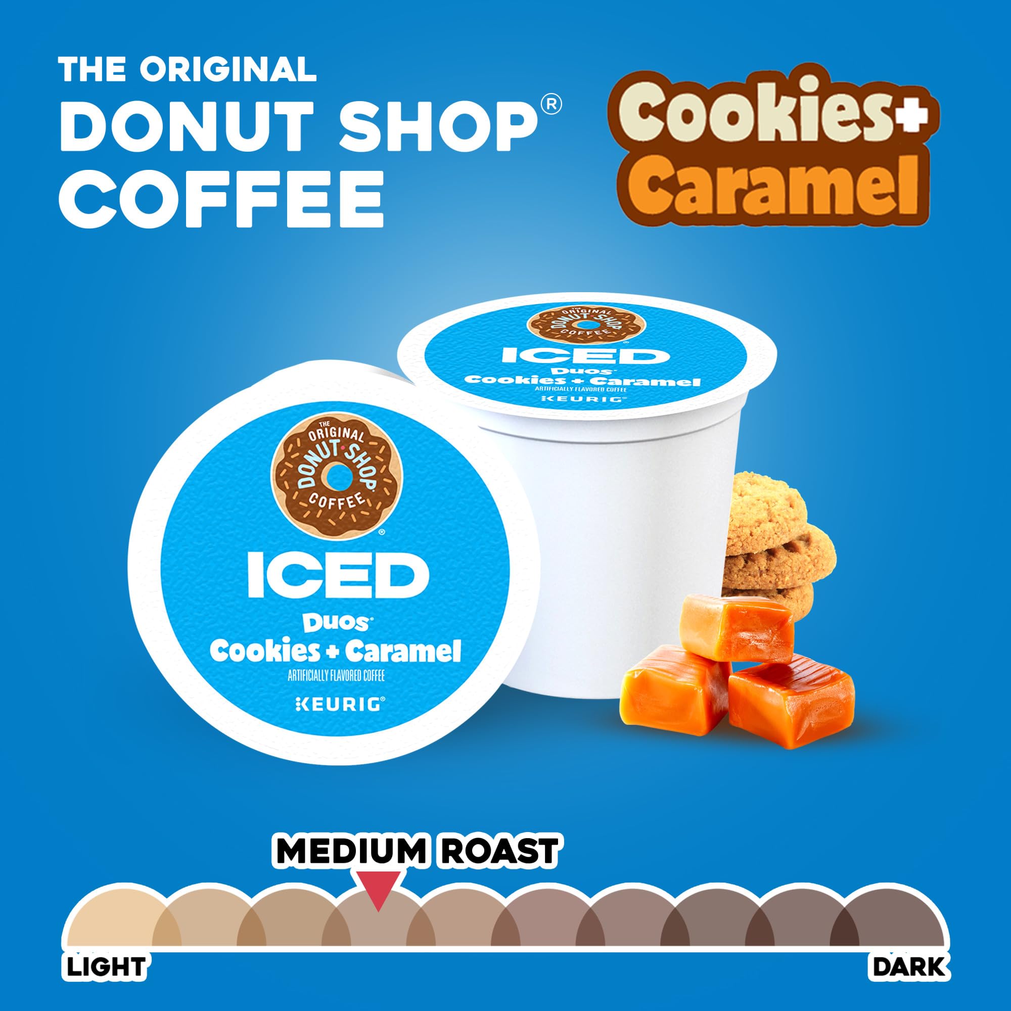 Recyclable K-Cup pod icon signals easy disposal after brewing.