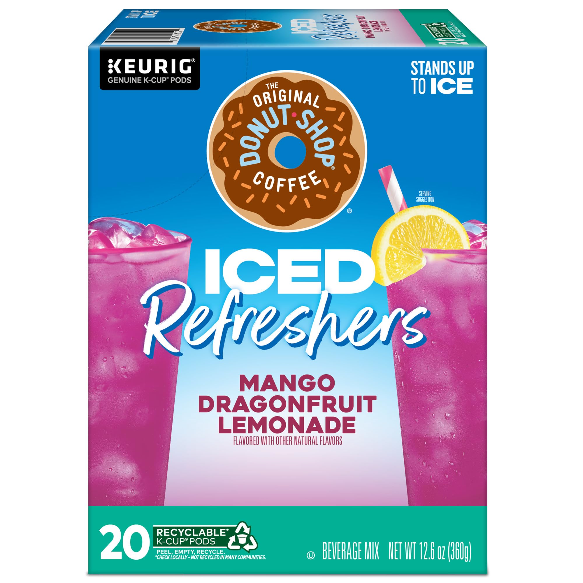 The Original Donut Shop Mango Dragonfruit Lemonade Iced Refreshers recipe hint