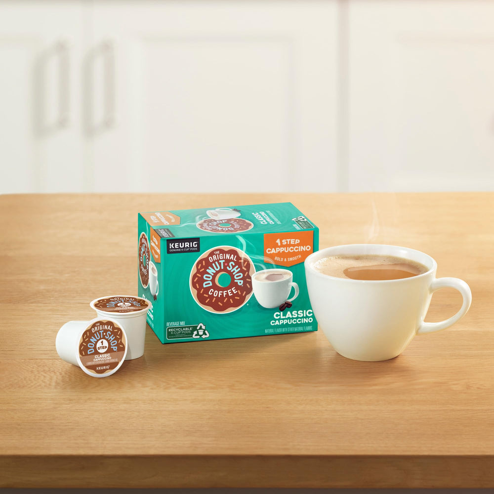The Original Donut Shop Keurig-compatible cappuccino pods.