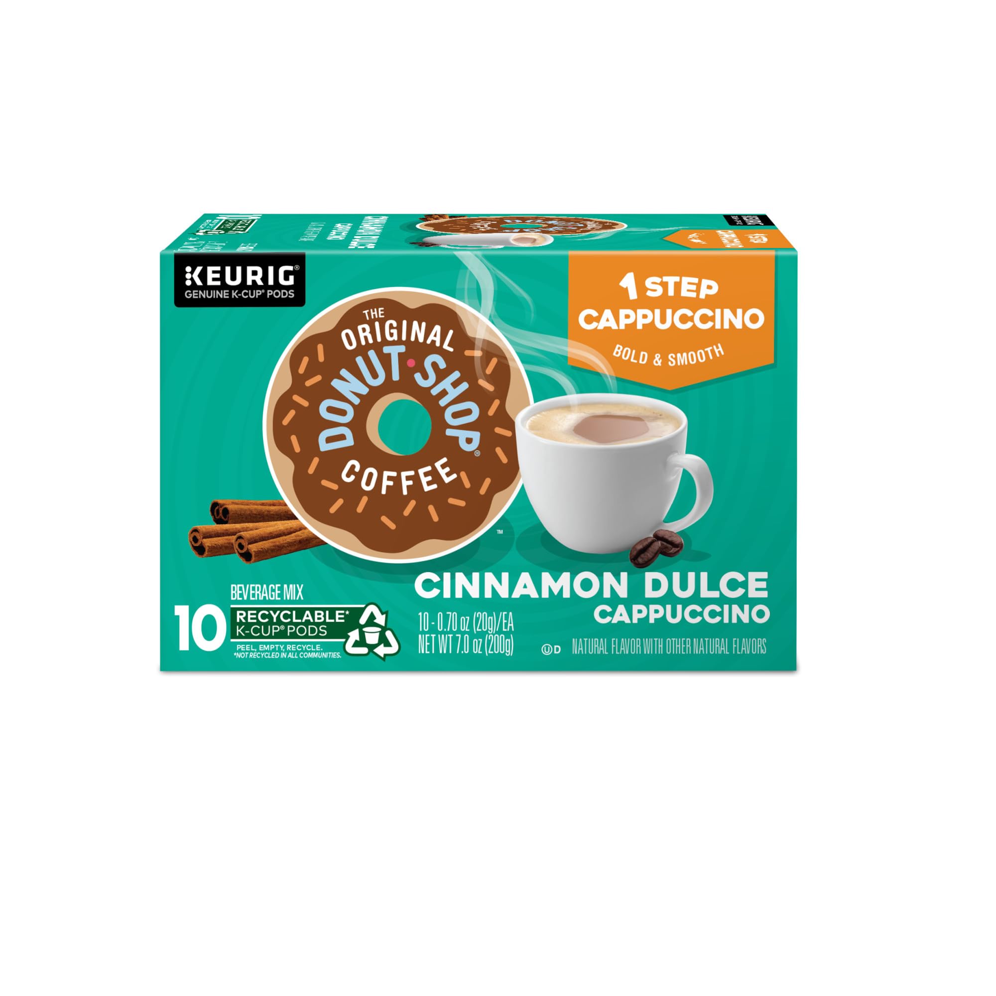 The Original Donut Shop One-Step Cinnamon Dulce Cappuccino creamy foam
