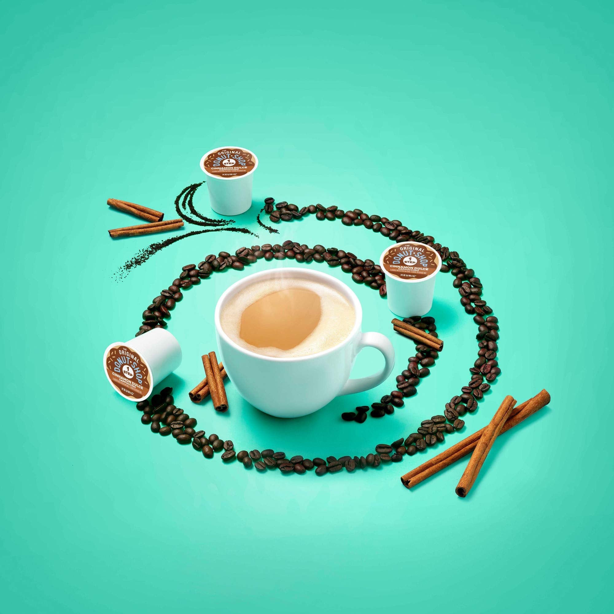 K-Cup contains real dairy for creamy texture