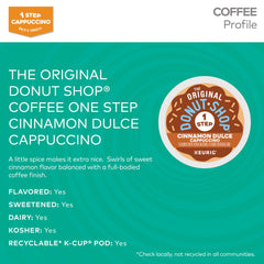 Packaging for The Original Donut Shop Cinnamon Dulce cappuccino pods