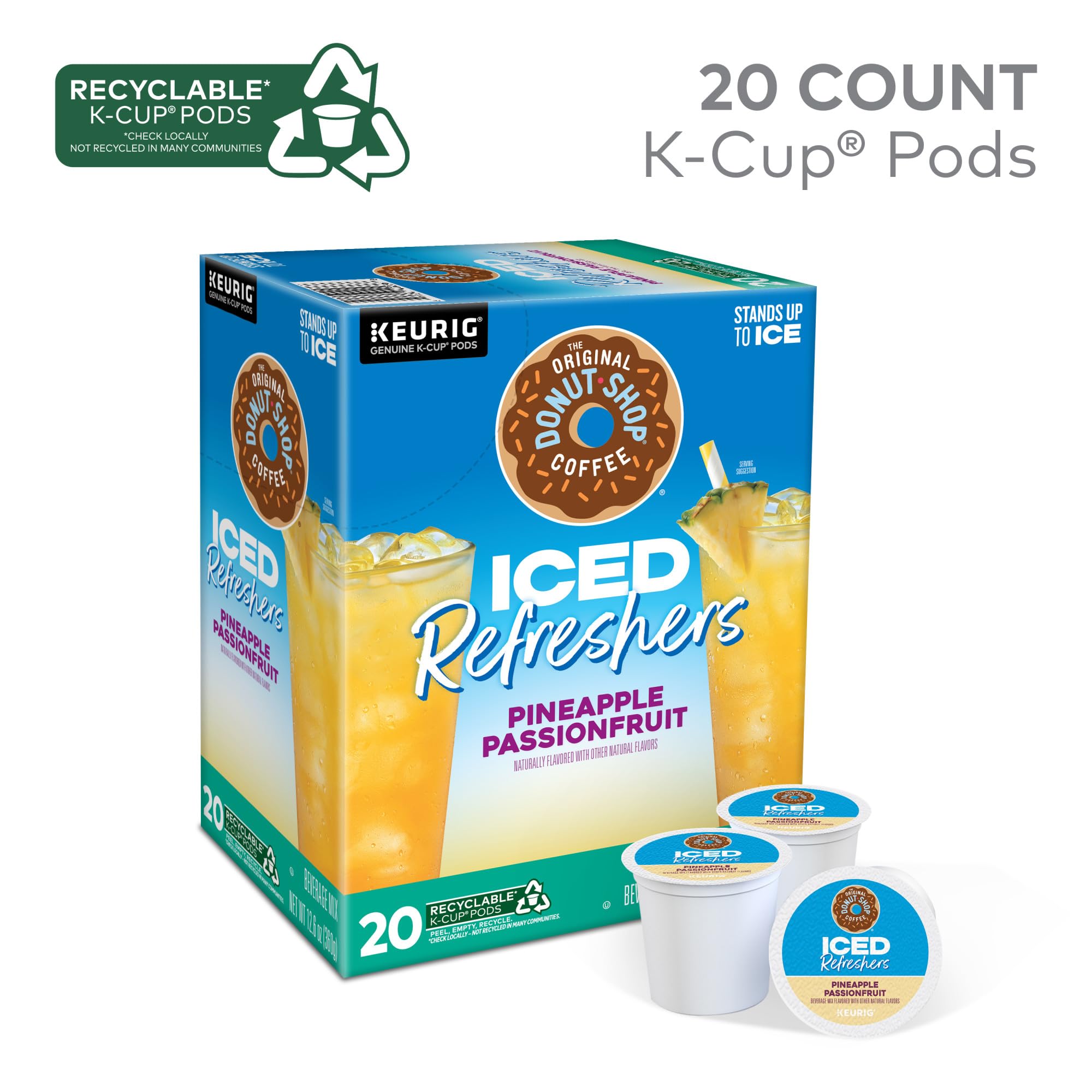 The Original Donut Shop Pineapple Passionfruit flavor swirl for a refreshing, island-inspired coffee break.
