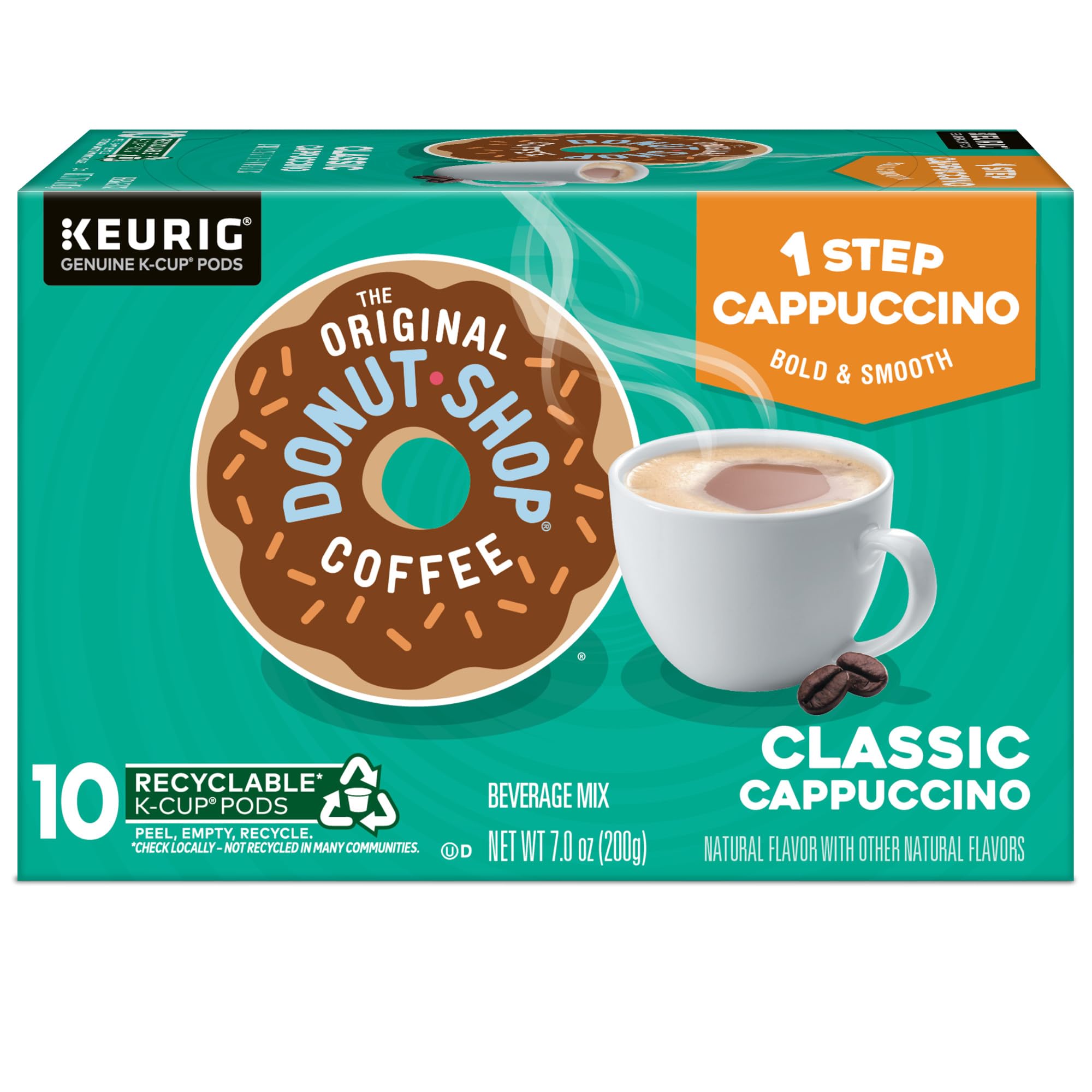 The Original Donut Shop recyclable K-Cup pod label.