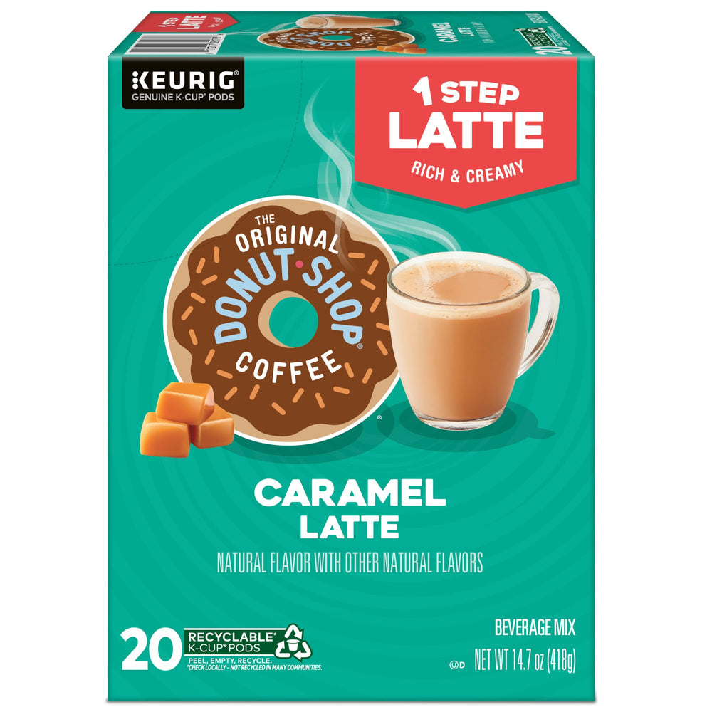 Recyclable K-Cup pods from The Original Donut Shop promote sustainable disposal.