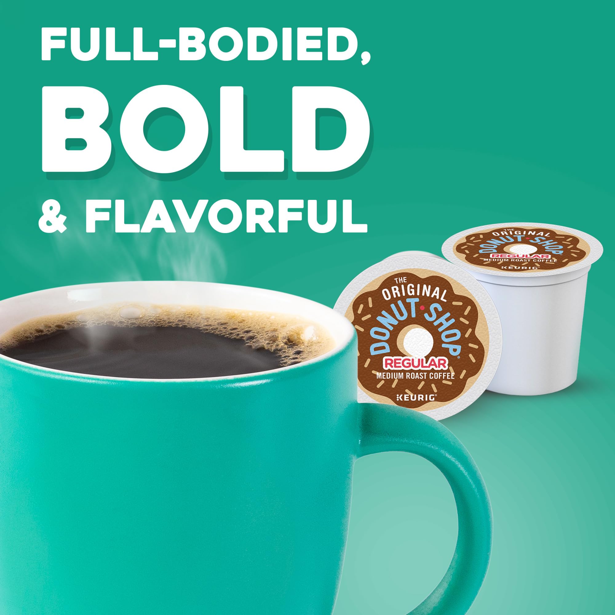 The Original Donut Shop Regular brew-in-cup moment, mid-roast balance in every cup.