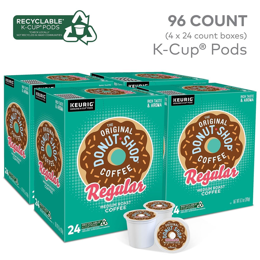 The Original Donut Shop Regular Keurig pods pack, ideal for bulk household coffee