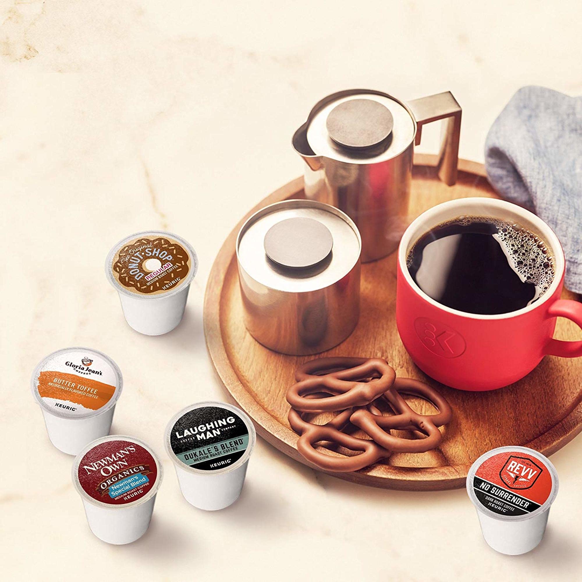 The Original Donut Shop Regular pod close-up for a familiar everyday brew.
