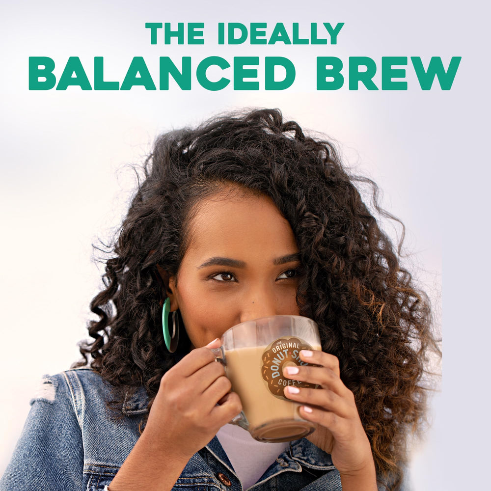 The Original Donut Shop Regular pour stream, ideal for a fast caffeine fix.