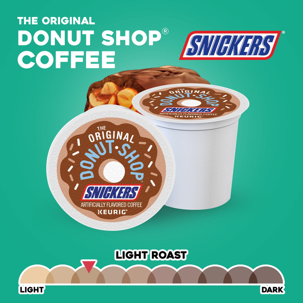 The Original Donut Shop Snickers Coffee Arabica beans ready for brew